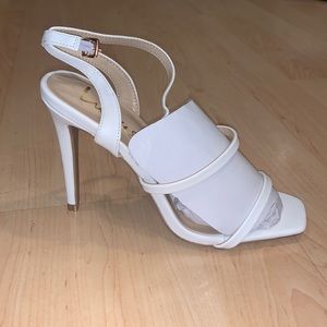 Lulus Leticiya White Buckle Heal